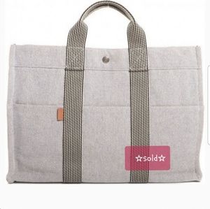 Hermes Heather Gray Canvar